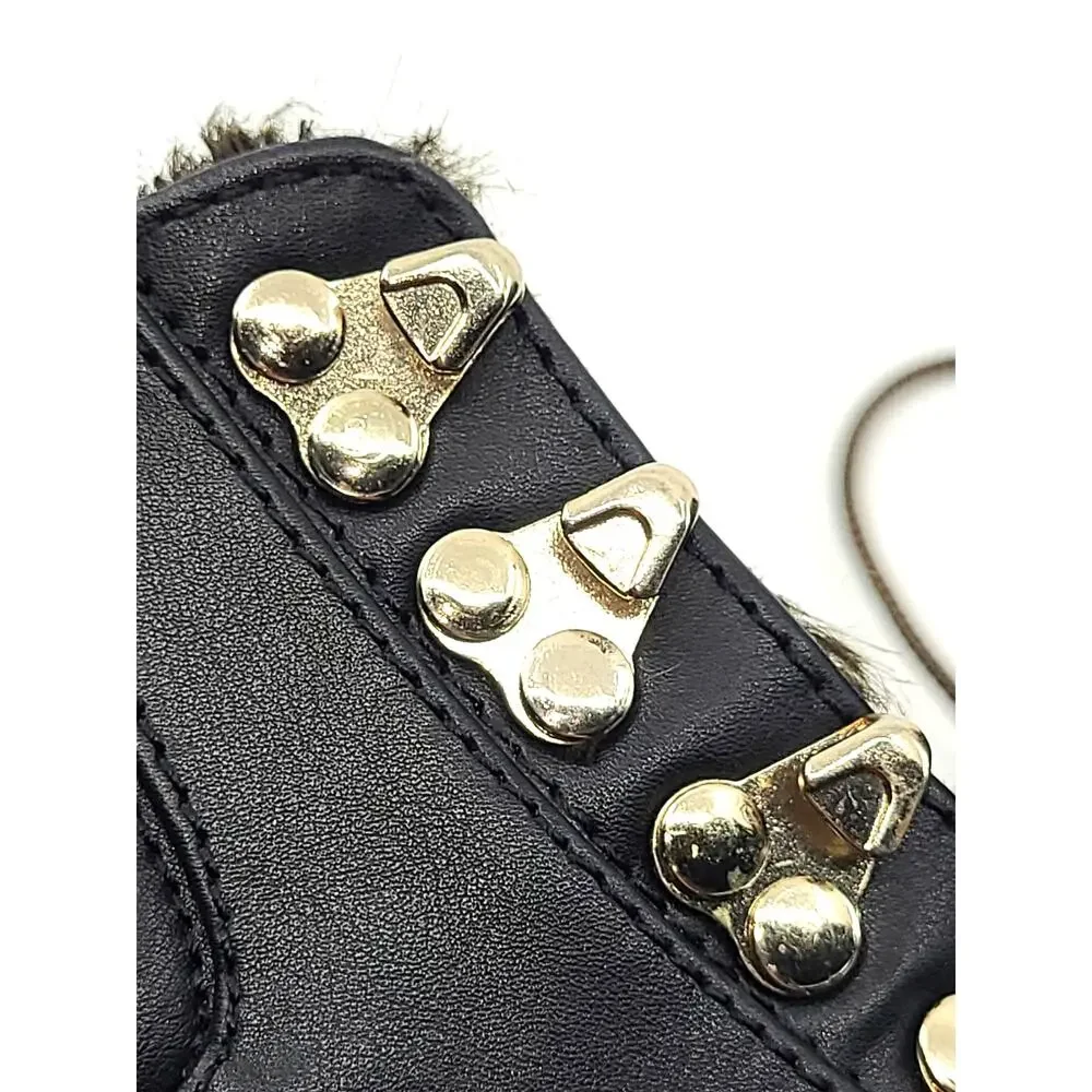 Zara Boots Platform‎ Black Laces Fur Lined EU 40 US 7